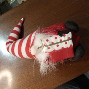 Christmas gnome with presents decor
